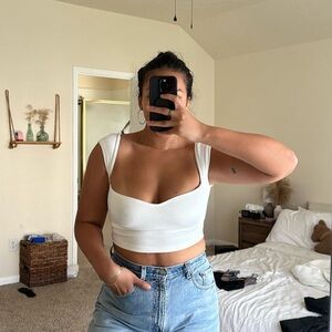 Black Ribbed Top